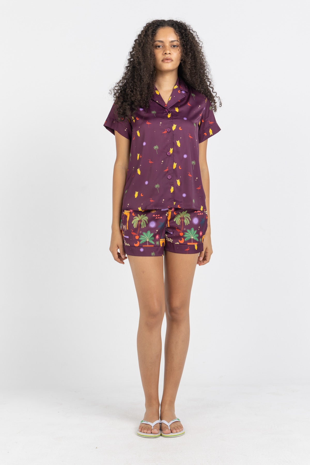 Image of Haze Petal Short Pajama Set